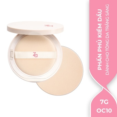 ZA Phấn Phủ ZA Instant Invisible Oil Control Powder Foundation 7g .#OC10