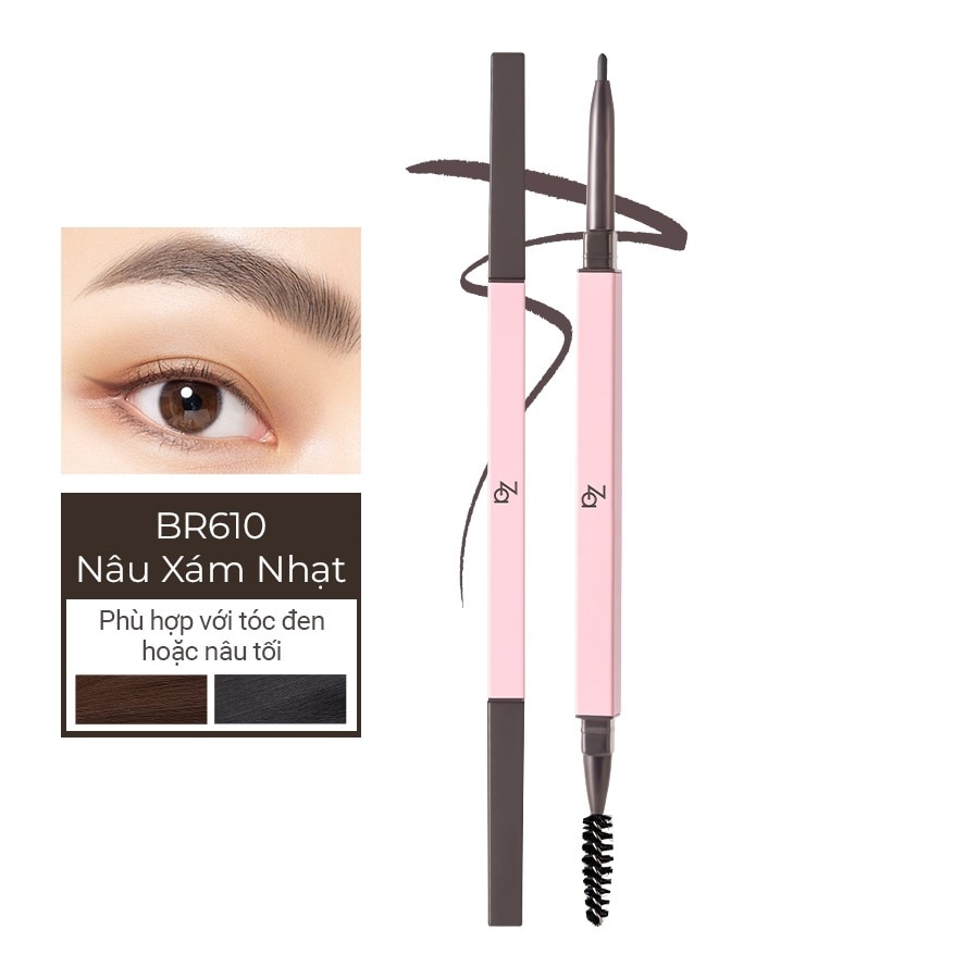 Detail Stroking Precious Eyebrow Liner 0.1g .#BR610 Taupe Brown