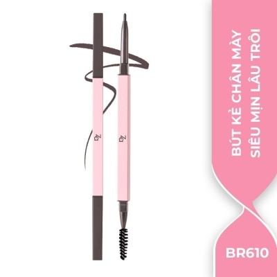 ZA Chì Kẻ Mày 2 Đầu ZA Detail Stroking Precious Eyebrow Liner 0.1g .#BR610 Taupe Brown