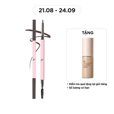 ZA Chì Kẻ Mày 2 Đầu ZA Detail Stroking Precious Eyebrow Liner 0.1g .#BR630 Soft Brown