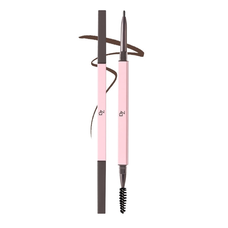 Chì Kẻ Mày 2 Đầu ZA Detail Stroking Precious Eyebrow Liner 0.1g .#BR630 Soft Brown