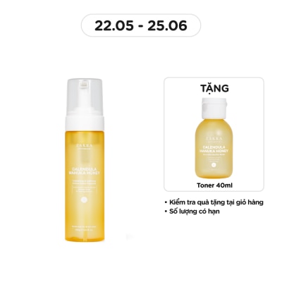 ZAKKA NATURALS Calendula Manuka Honey Hydrating & Calming Amino Foam Cleanser 185ml
