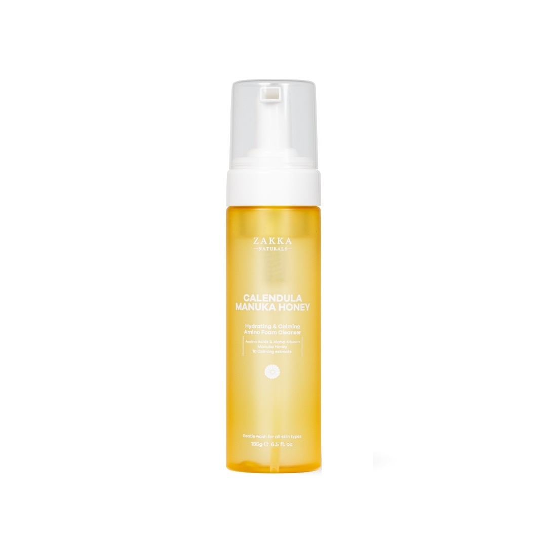 Sữa Rửa Mặt Zakka Naturals Calendula Manuka Honey Hydrating & Calming Amino Foam Cleanser 185ml