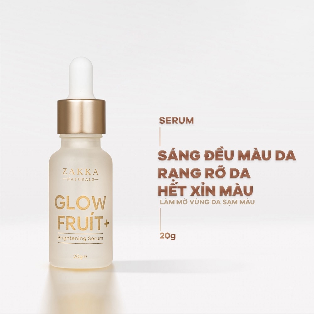 Tinh Chất Zakka Naturals Glow Fruit Brightening Serum 20g