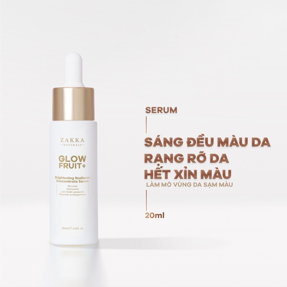 Tinh Chất Zakka Naturals Glow Fruit Brightening Serum 20g