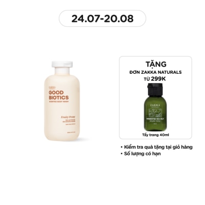 ZAKKA NATURALS Sữa Tắm Zakka Naturals Good Biotics Scented Body Wash Hương Fruity Peony 300ml