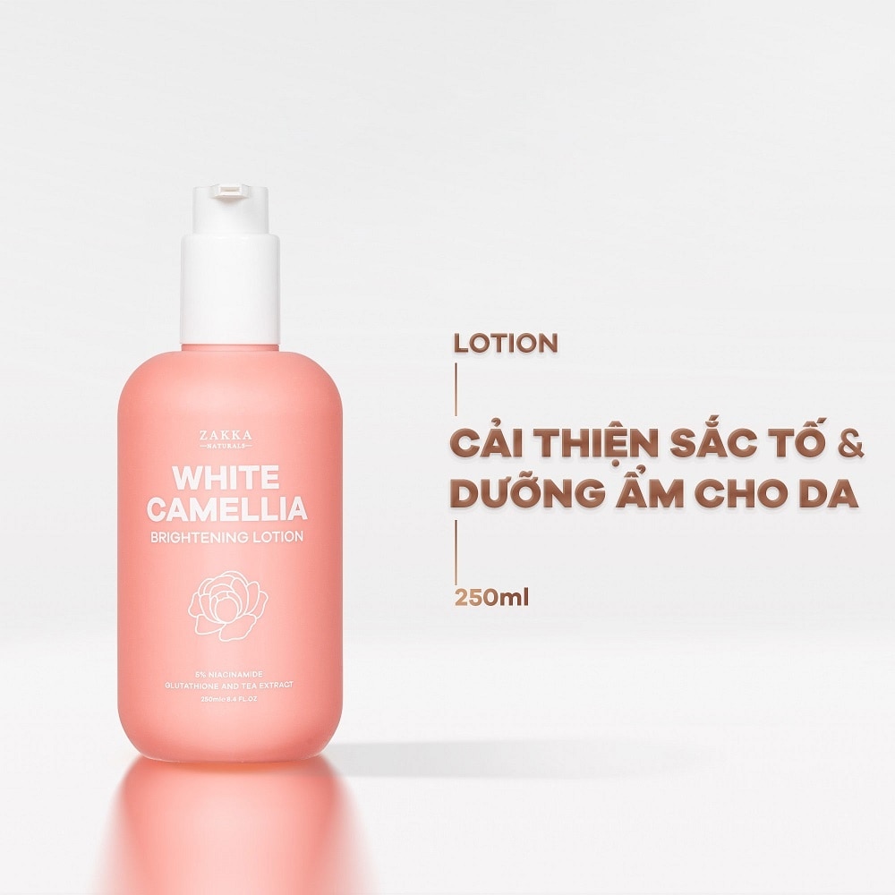 Sữa Dưỡng Thể Zakka Naturals White Camellia Brightening Lotion 250ml