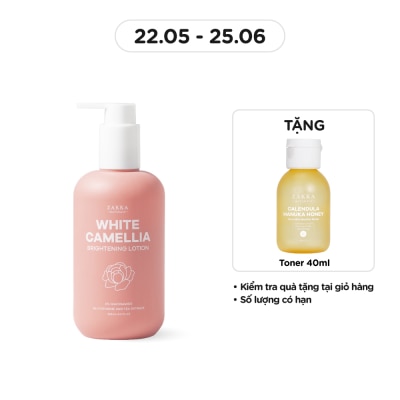 ZAKKA NATURALS Sữa Dưỡng Thể Zakka Naturals White Camellia Brightening Lotion 250ml