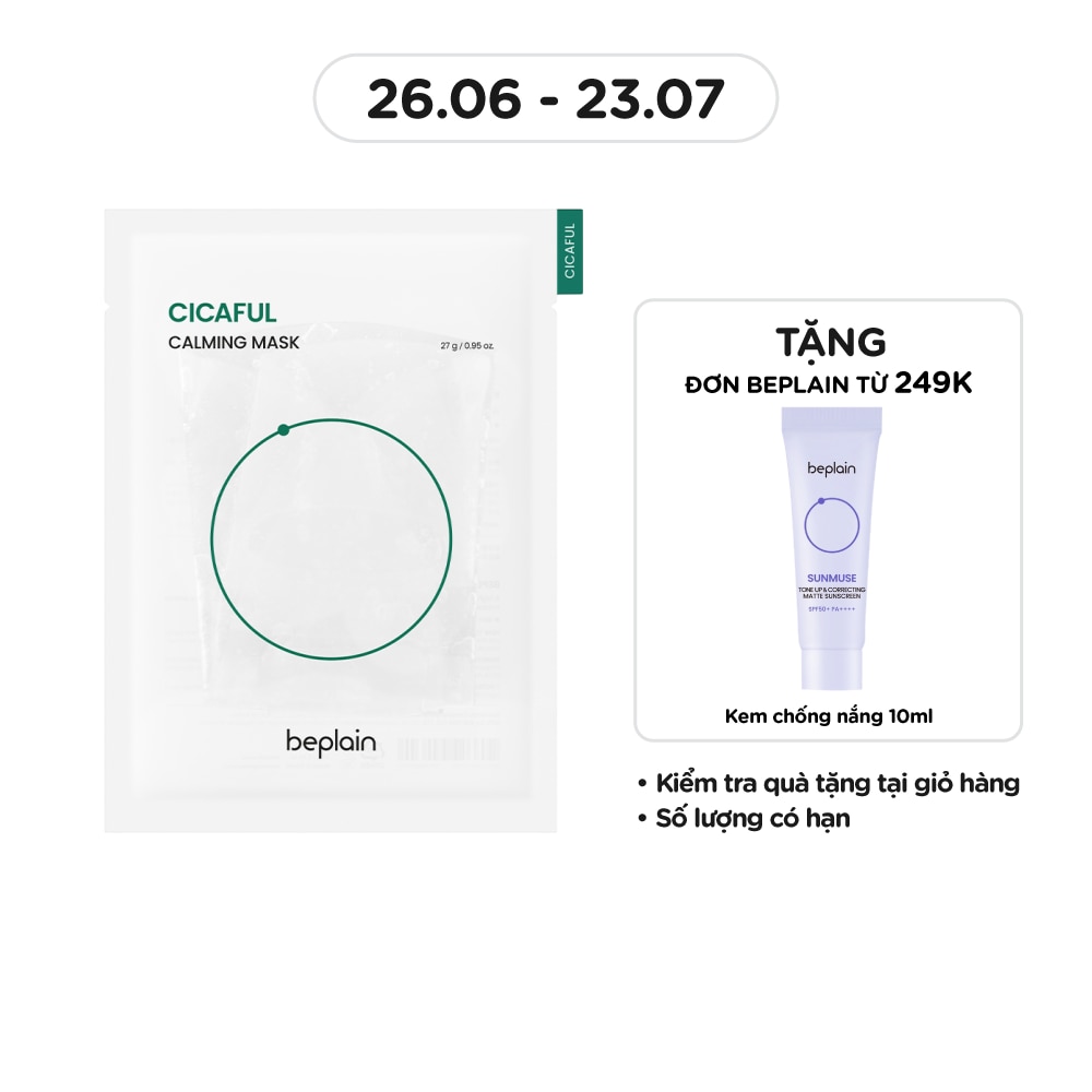 Mặt Nạ Beplain Cicaful Calming Mask 27g
