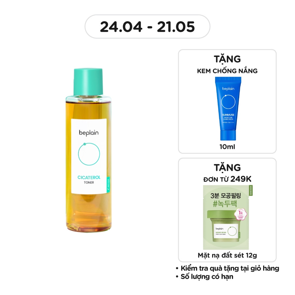 Nước Hoa Hồng Beplain Cicaterol Toner 200ml