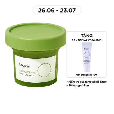 BEPLAIN Mặt Nạ Đất Sét Beplain Mung Bean Pore Clay Mask 120ml