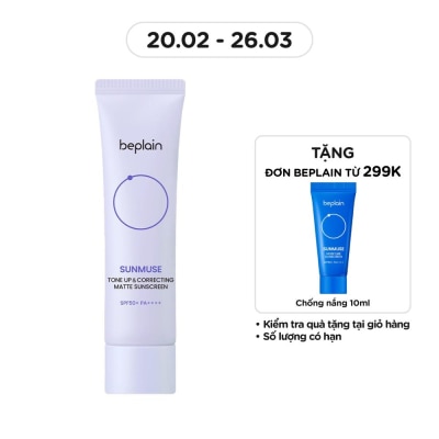 BEPLAIN Kem Chống Nắng Nâng Tông Beplain Sunmuse Tone Up & Correcting Matte Sunscreen 50ml