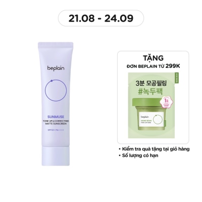 BEPLAIN Kem Chống Nắng Nâng Tông Beplain Sunmuse Tone Up & Correcting Matte Sunscreen 50ml