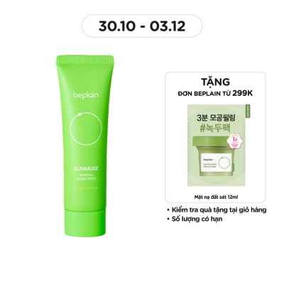 BEPLAIN Kem Chống Nắng Beplain Sunmuse Mineral Sunscreen SPF50+ PA++++ 50ml