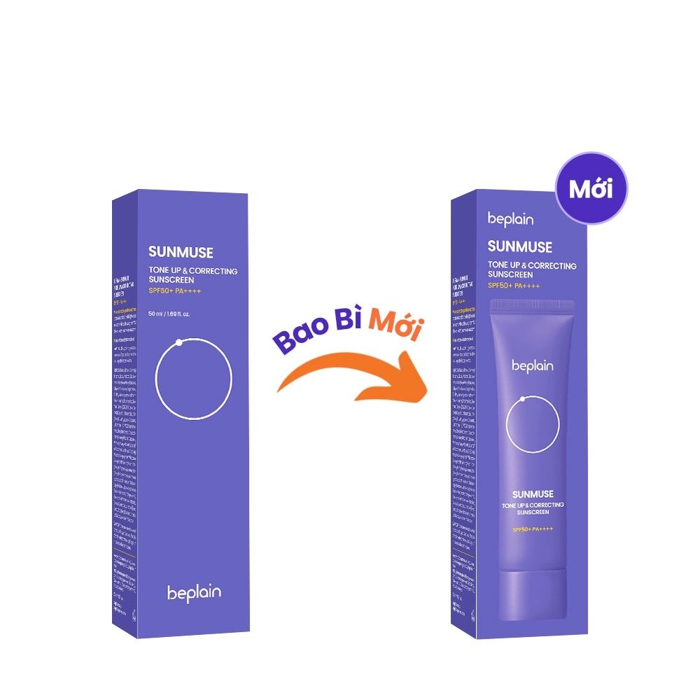 Kem Chống Nắng Beplain Sunmuse Tone-Up & Correcting Sunscreen SPF50+ PA++++ 50ml
