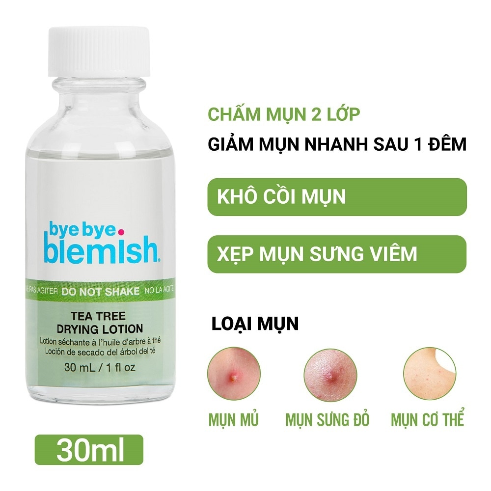 Lotion Chấm Mụn Bye Bye Blemish Tea Tree Drying Lotion 30ml