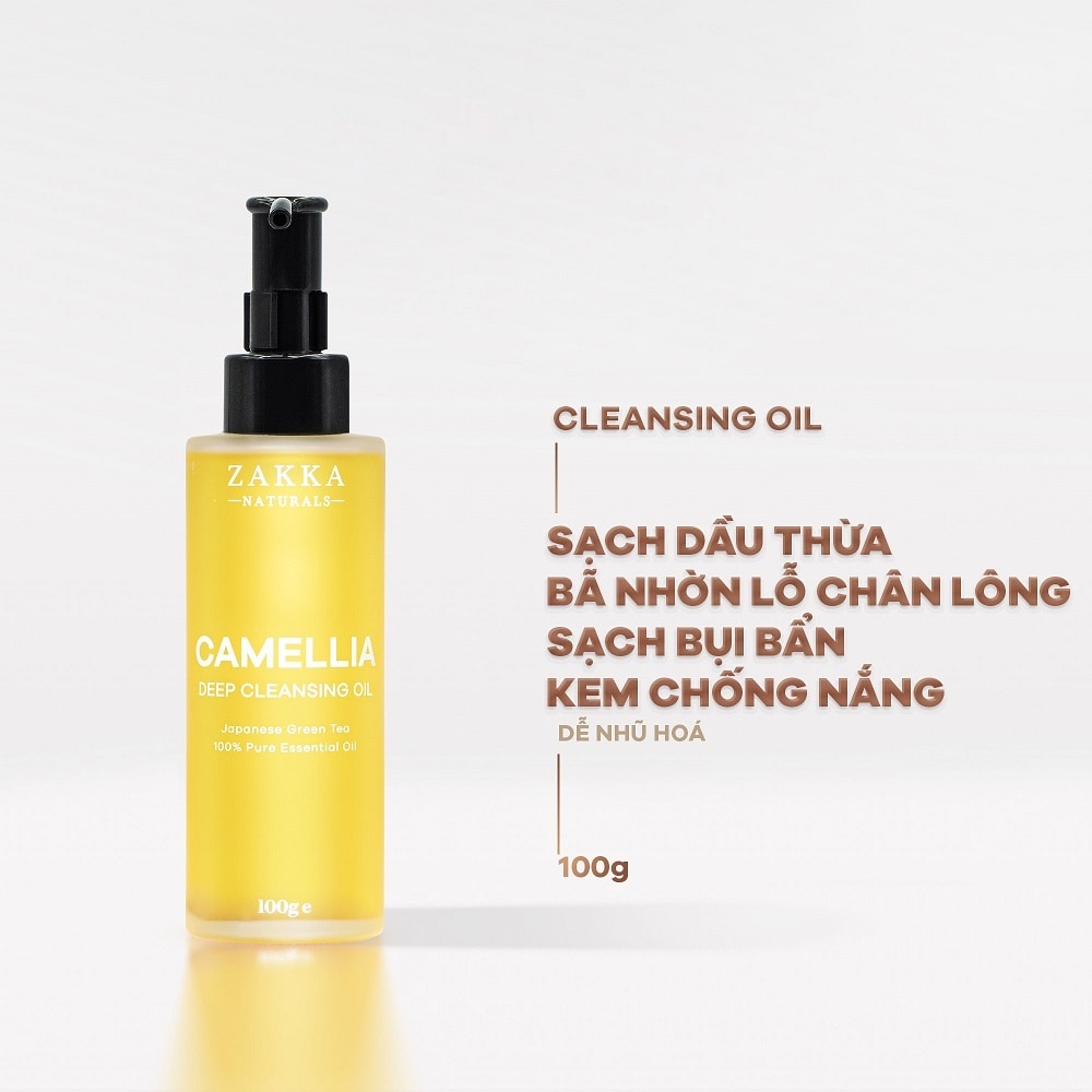 Dầu Tẩy Trang Zakka Naturals Camellia Deep Cleansing Oil 100g