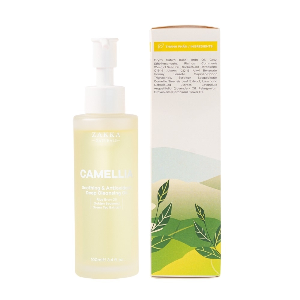 Dầu Tẩy Trang Zakka Naturals Camellia Soothing & Antioxidant Deep Cleansing Oil 100ml