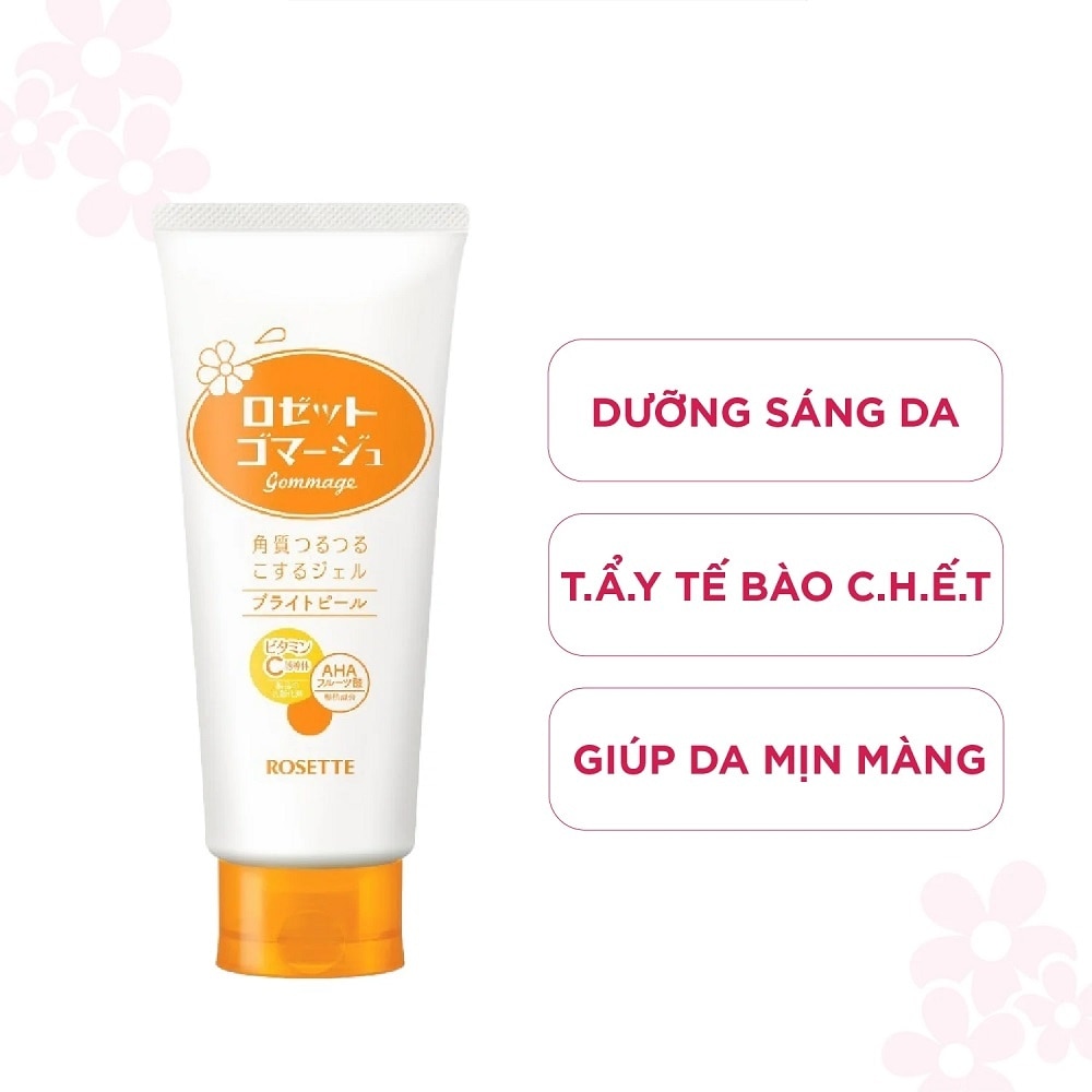 Gel Tẩy Tế Bào Chết Rosette Gommage Bright Peel Dưỡng Sáng Da 180g