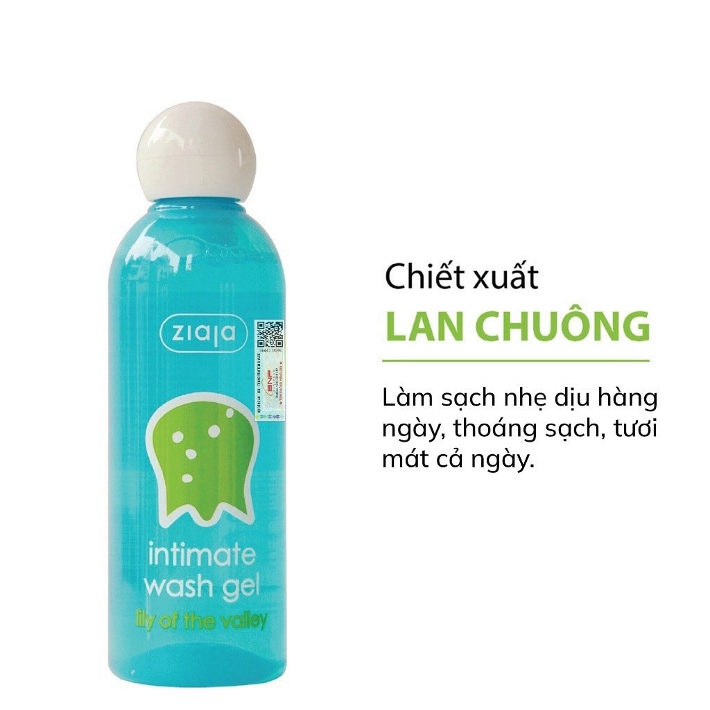 Dung Dịch Vệ Sinh Ziaja Hoa Lan Chuông Intimate Wash Gel Lily Of The Valley 200ml