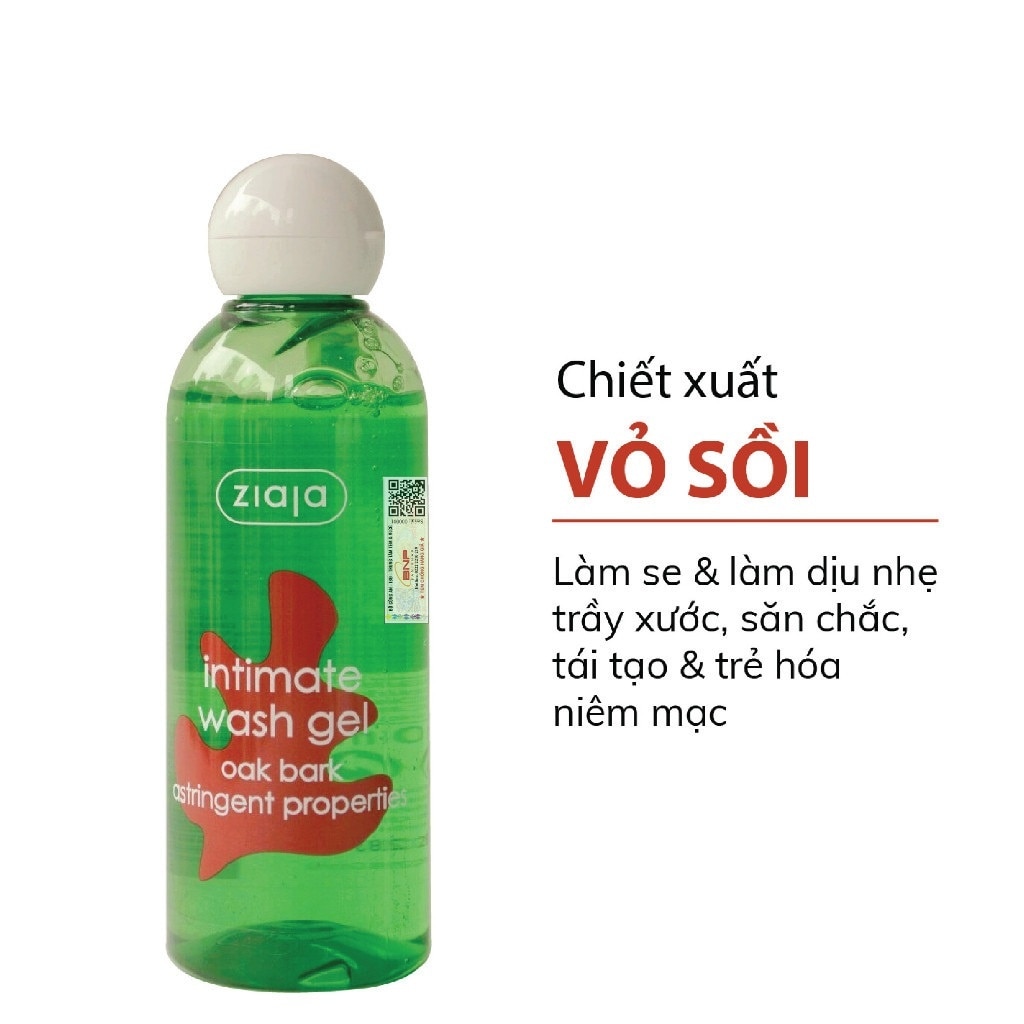 Intimate Wash Gel Oak Bark Astringent Properties 200ml
