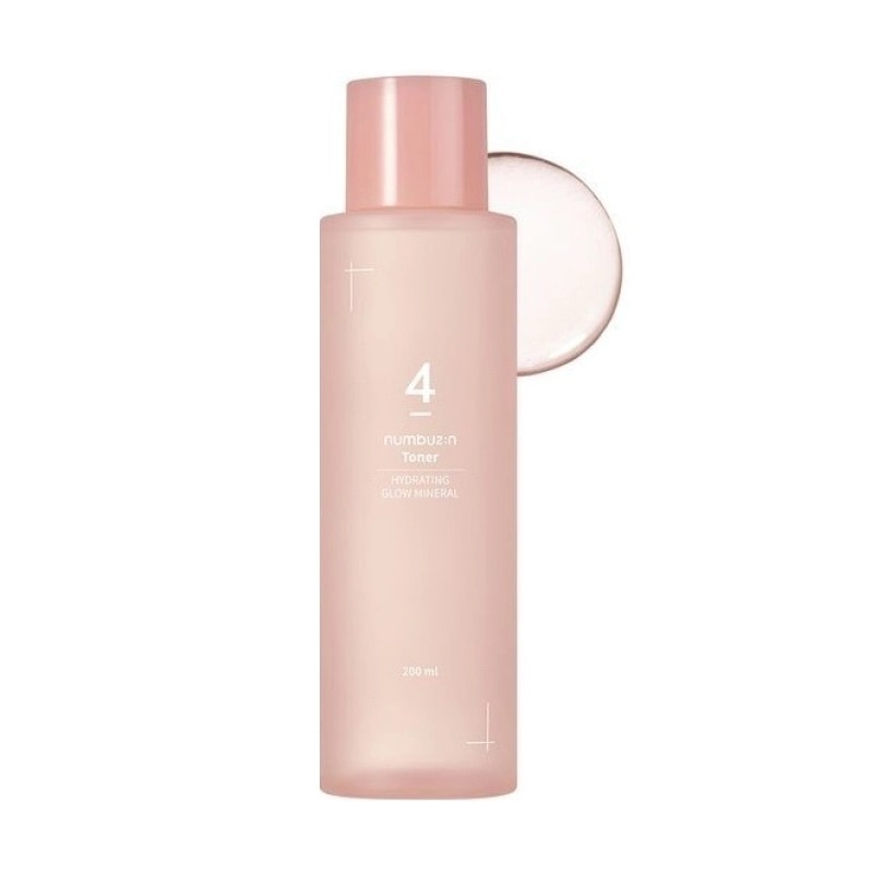 Nước Hoa Hồng Numbuzin No.4 Hydrating Glow Mineral Toner 200ml