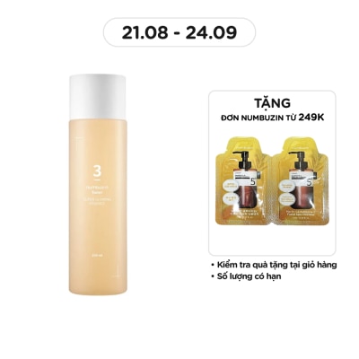 NUMBUZIN Nước Hoa Hồng Numbuzin No.3 Super Glowing Essence Toner 200ml
