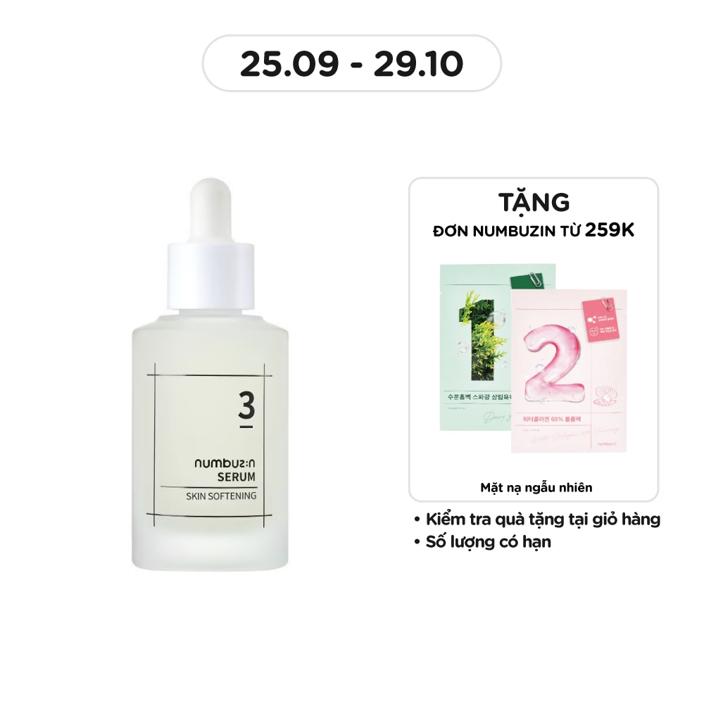 Tinh Chất Numbuzin Tăng Cường Sức Khỏe Da No.3 Skin Softening Serum 50ml