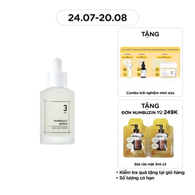 NUMBUZIN Tinh Chất Numbuzin Tăng Cường Sức Khỏe Da No.3 Skin Softening Serum 50ml