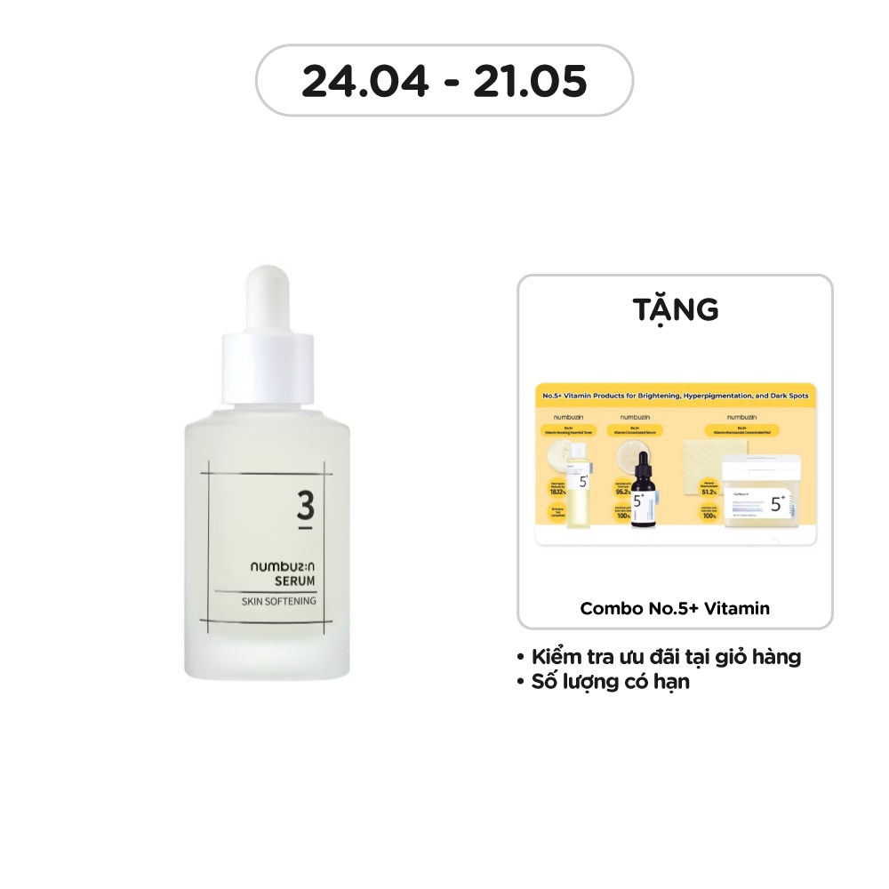 Tinh Chất Numbuzin Tăng Cường Sức Khỏe Da No.3 Skin Softening Serum 50ml