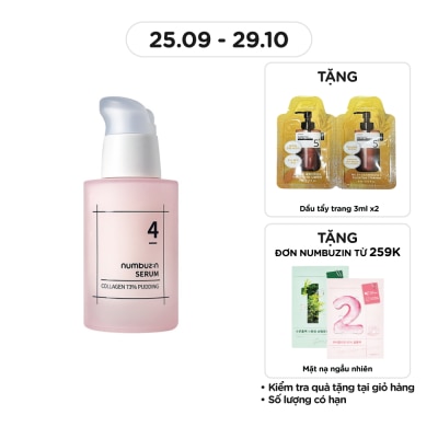 NUMBUZIN Tinh Chất Numbuzin Dưỡng Da No.4 Collagen 73% Pudding Serum 50ml