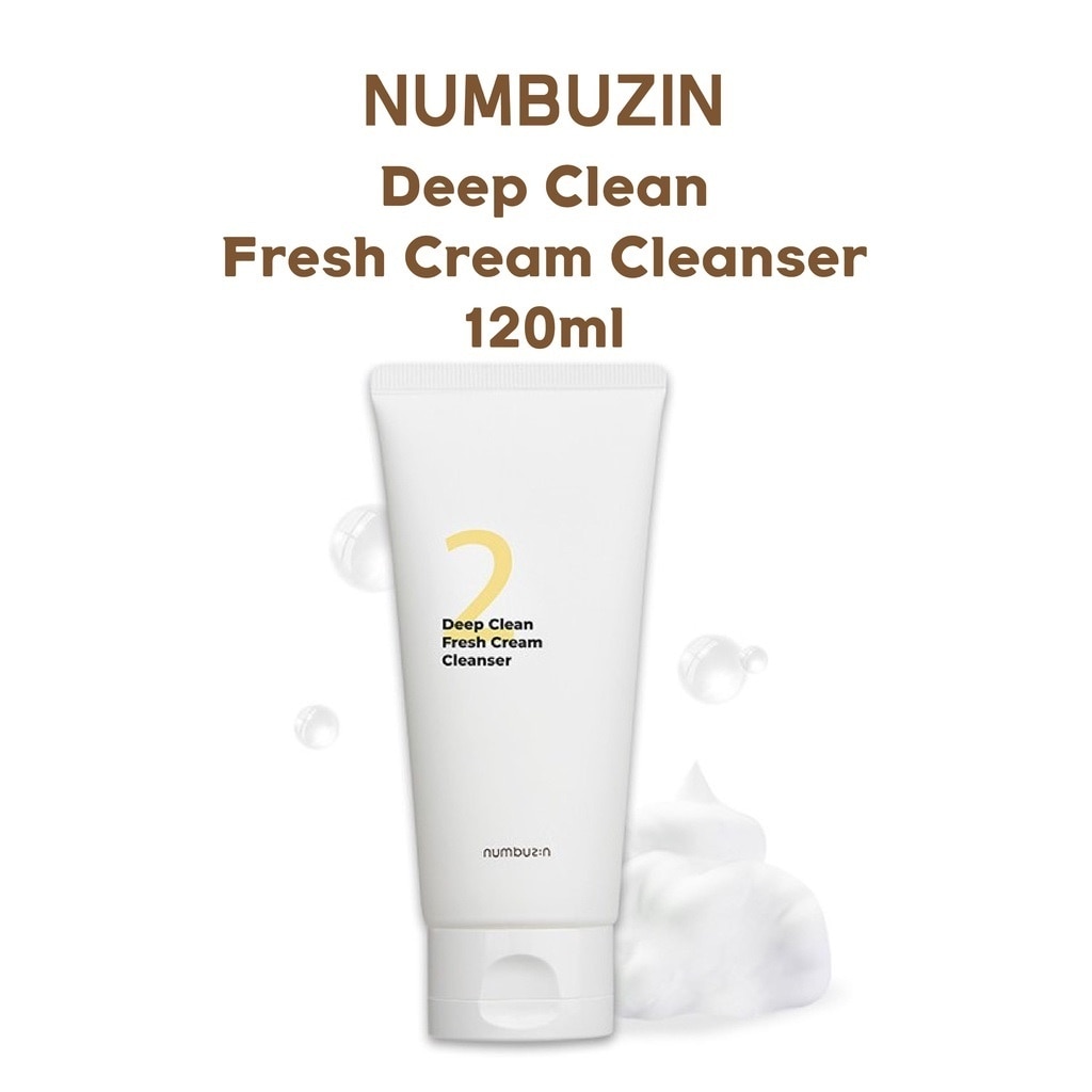 Kem Rửa Mặt Numbuzin Làm Sạch Sâu No.2 Deep Clean Fresh Cream Cleanser 120ml