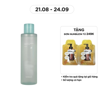 NUMBUZIN Nước Hoa Hồng Numbuzin No.1 Pure-Full Calming Herb Toner 300ml