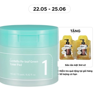 NUMBUZIN No.1 Centella Re-Leaf Green Toner Pad 190ml (70Pcs)
