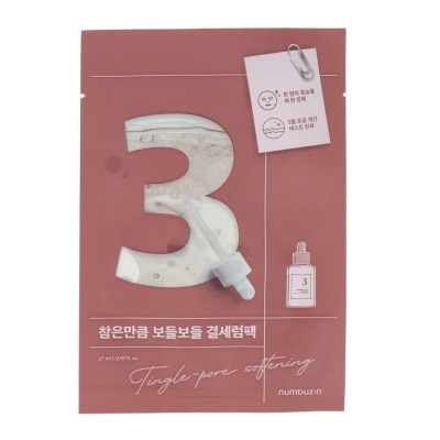 NUMBUZIN No.3 Tingle-Pore Softening Sheet Mask 27ml