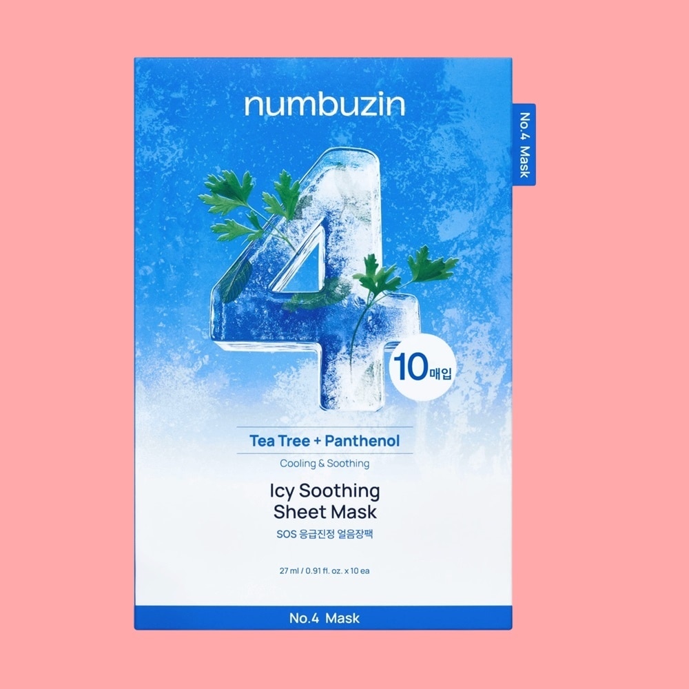 Mặt Nạ Numbuzin Cấp Ẩm Hạ Nhiệt Làn Da No.4 Icy Soothing Sheet Mask 27ml