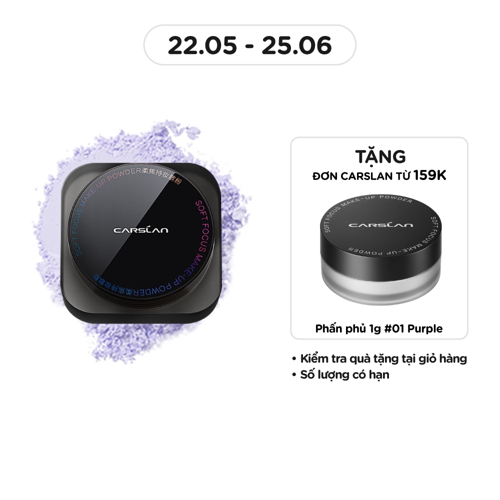 Phấn Phủ Dạng Bột Carslan Soft Focus Make-Up Powder 8g .#01 (Purple)