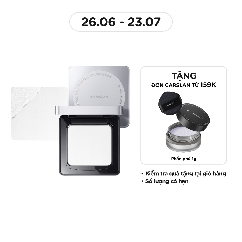Phấn Nén Carslan Black Magnet Soft Mist Powder 8g .#02