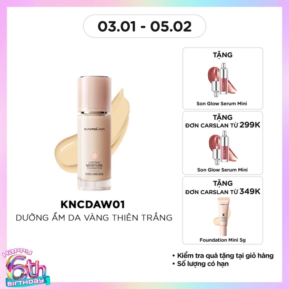 Kem Nền Carslan Lasting Moisture Foundation 30g .#W01