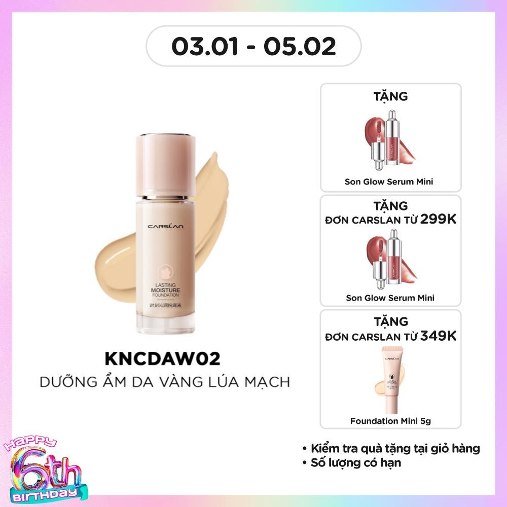 Kem Nền Carslan Lasting Moisture Foundation 30g .#W02