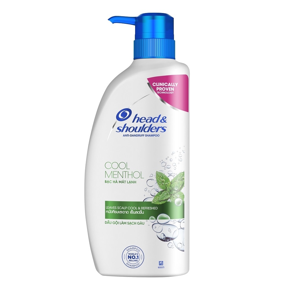 Dầu Gội Head & Shoulders Bạc Hà Mát Lạnh Cool Menthol Anti Dandruff Shampoo 850ml image