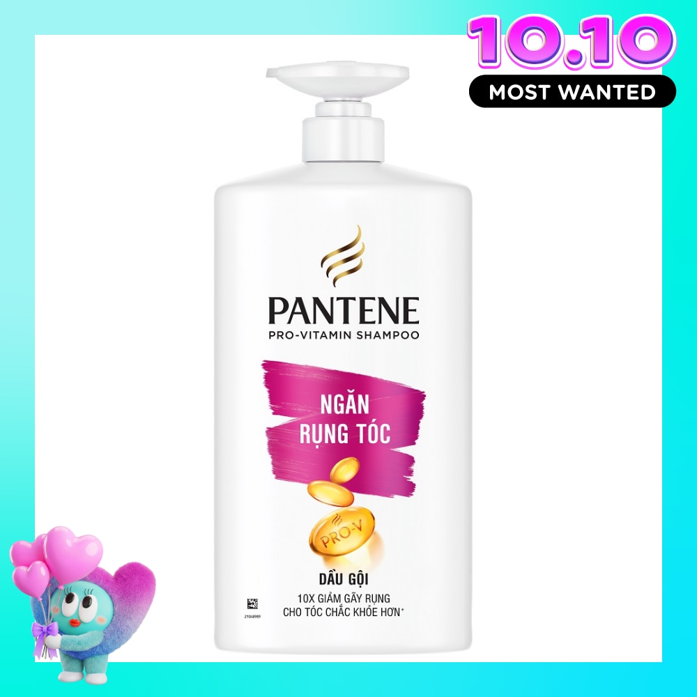 Dầu Gội Pantene Ngăn Rụng Tóc Hair Fall Control Pro V Shampoo 900ml image