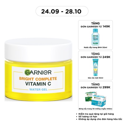 GARNIER Gel Dưỡng Da Garnier Bright Complete Vitamin C Water Gel 50ml image