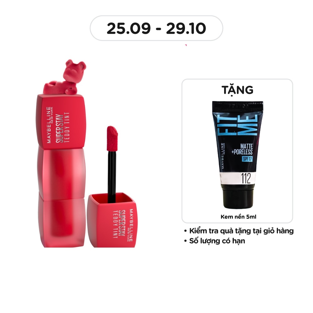 Son Kem Lì Maybelline Superstay Teddy Tint 5ml .#65 Pinkie Bestie