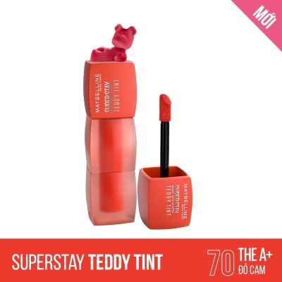 MAYBELLINE NEW YORK Son Kem Lì Maybelline Superstay Teddy Tint 5ml .#70 The A+