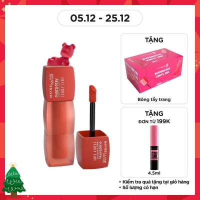 MAYBELLINE NEW YORK Son Kem Lì Maybelline Superstay Teddy Tint 5ml .#75 Latte To Go