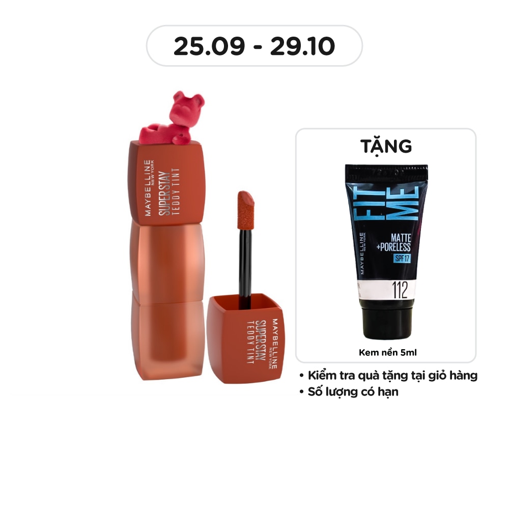 Son Kem Lì Maybelline Superstay Teddy Tint 5ml .#80 Keep It Cozy