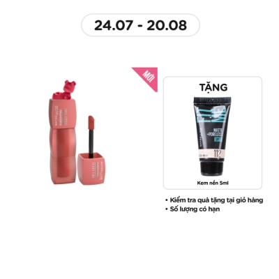 MAYBELLINE NEW YORK Son Kem Lì Maybelline Superstay Teddy Tint 5ml .#15 Skinnydip
