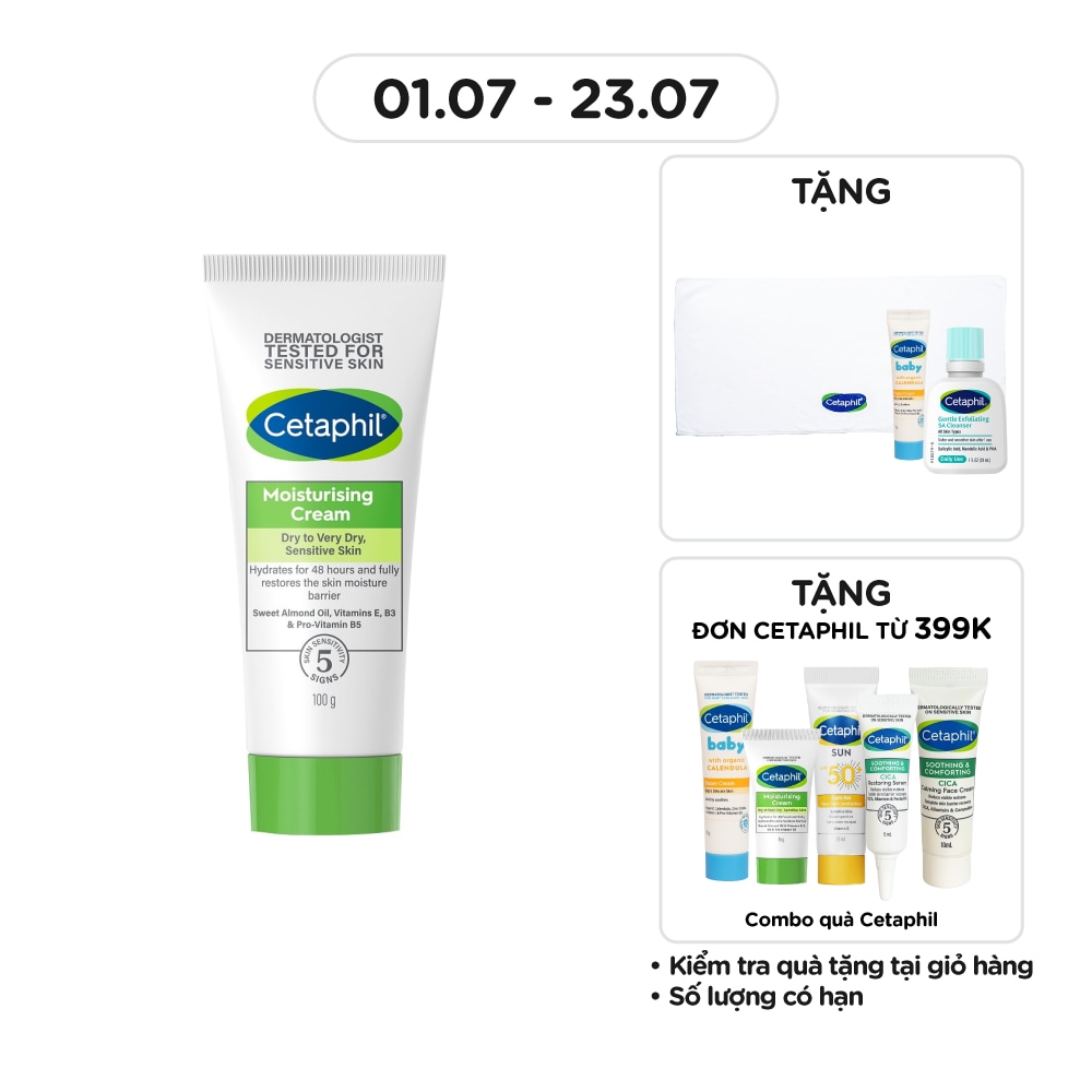 Kem Dưỡng Ẩm Cetaphil Moisturizing Cream 100g