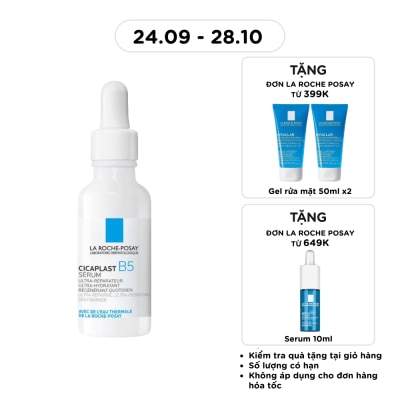 LA ROCHE POSAY Dưỡng Chất La Roche Posay Dưỡng Ẩm Và Đều Màu Da Cicaplast B5 Serum 30ml image